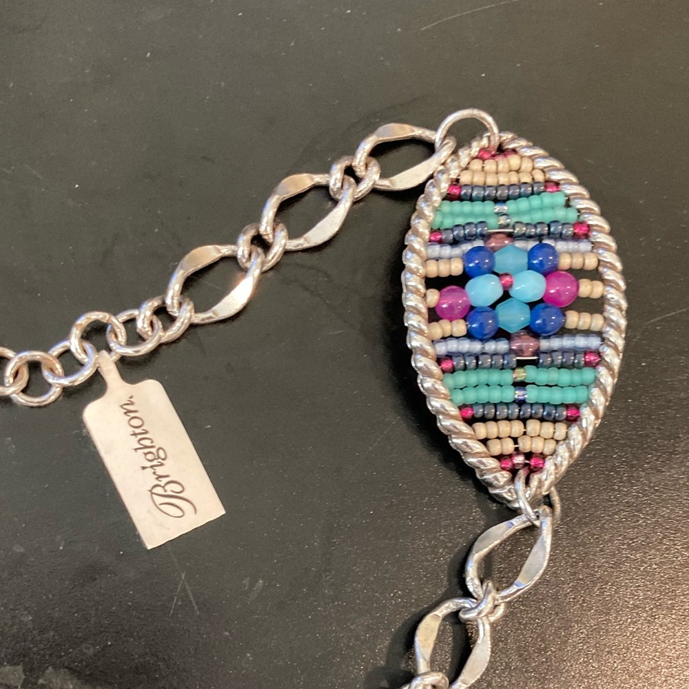 Authentic Brighton Aztec wisteria beaded bracelet